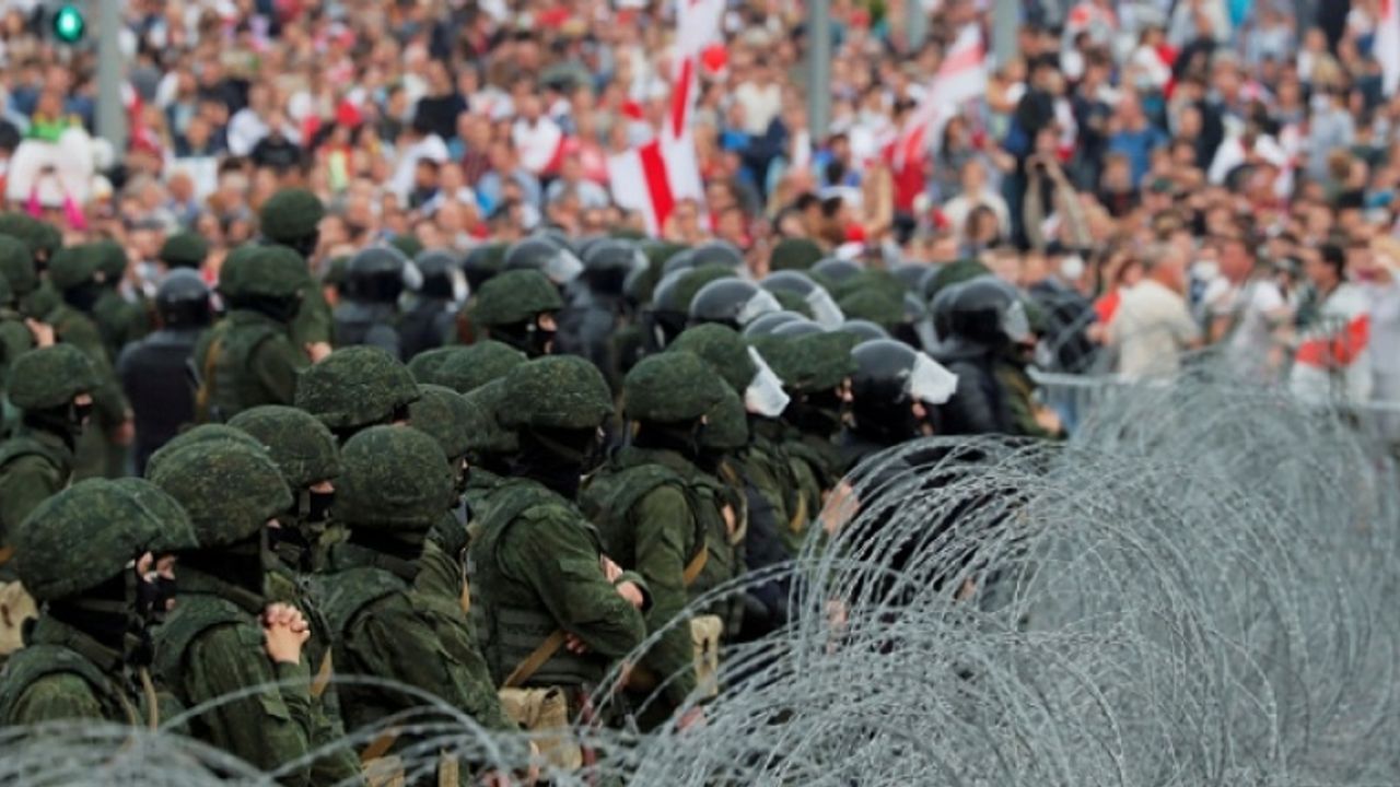 Belarus'ta gösteriler devam ediyor