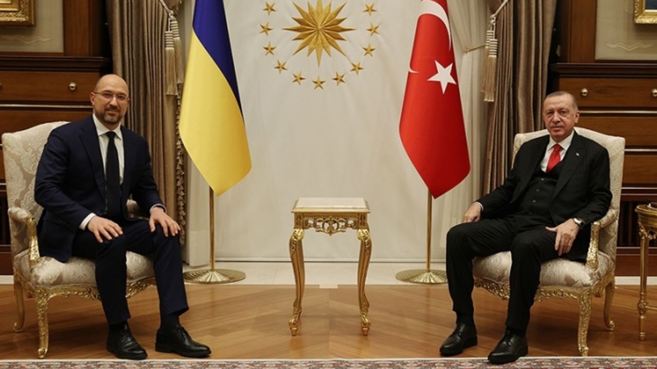 Cumhurbaşkanı Erdoğan, Ukrayna Başbakanı Shmyhal'ı kabul etti