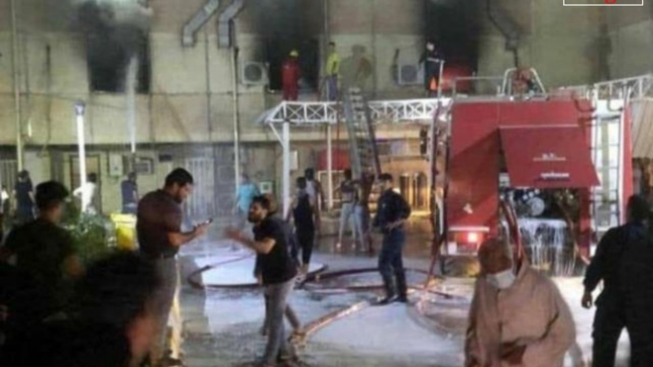 Korona virüs hastanesinde büyük yangın!