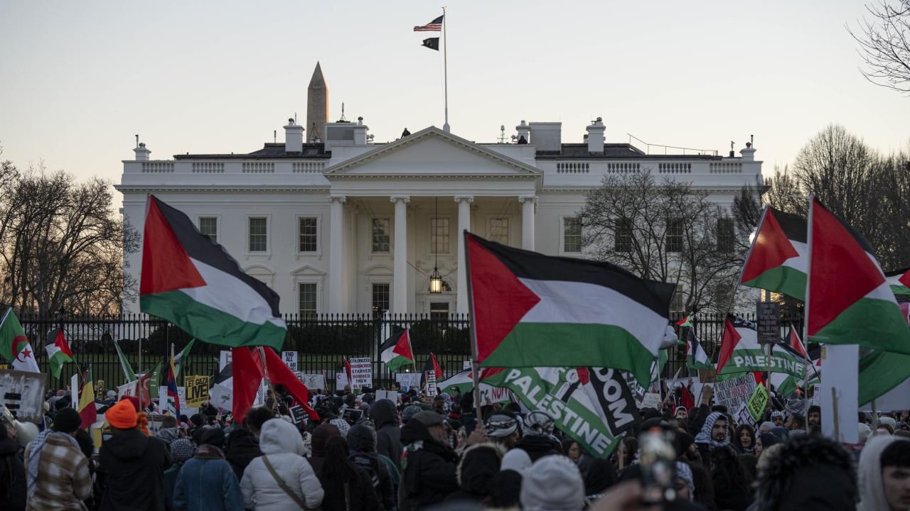 ABD'nin merkezinde Filistin'e destek