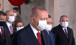 Cumhurbaşkanı Erdoğan ve Devlet Erkanı 29 Ekim törenleri için Anıtkabir'de
