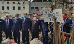 TBMM Başkanı Mustafa Şentop, Ermenistan'ın sivillere saldırdığı Gence'de!
