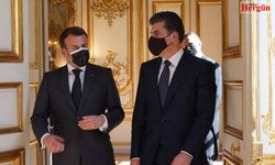 Macron ve Barzani Paris'te görüştü