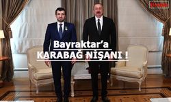 Aliyev'den Bayraktar'a Karabağ Nişanı