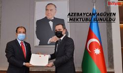 Azerbaycan’a  mektubunu sundu