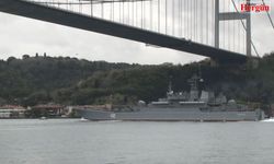 Rus savaş gemisi İstanbul Boğazı’nda