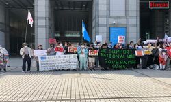 Japonya’da Çin protestosu, Doğu Türkistan'a destek