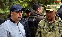 Kırgızistan Cumhurbaşkanı çatışma bölgesinde