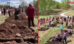 Rusya'da hızlı mezar kazma yarışması
