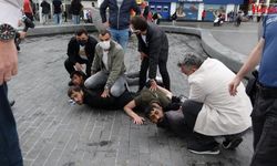 Taksim'de özel harekatın ayırabildiği kavga!