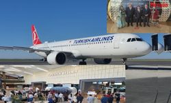 THY'nin Türkistan’a ilk uçuşu törenle karşılandı