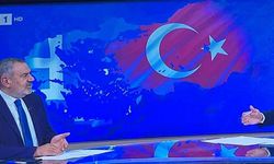 Yunanistan Devlet Kanalı Türk topraklarını Yunanistan bayrağının renkleriyle verdi