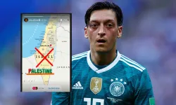 Mesut Özil İsrail'e çarpı attı