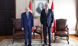 MHP Genel Başkanı Devlet Bahçeli TBMM Başkanı Kurtulmuş ile bir araya geldi