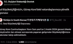 Dışişleri Bakanlığı'ndan Güney Kore uyarısı!