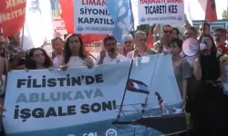 ABD Büyükelçiliği önünde Gazze eylemi
