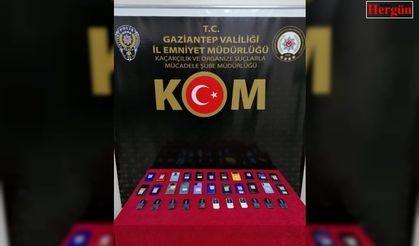 Gaziantep’te 33 adet kaçak cep telefonu ele geçirildi