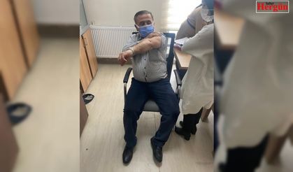 MHP Gercüş İlçe Başkanı Keskin, korona virüs aşısı oldu