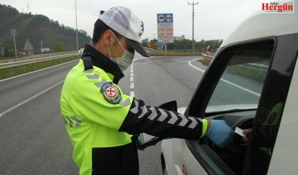 Ordu’da bir haftada 72 araç trafikten men edildi