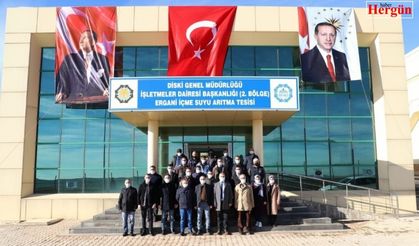 Tutşi, Ergani İçme Suyu Arıtma Tesisinde incelemede bulundu