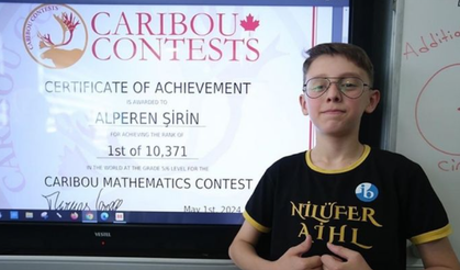 Dünya matematik şampiyonu Alperen Şirin!