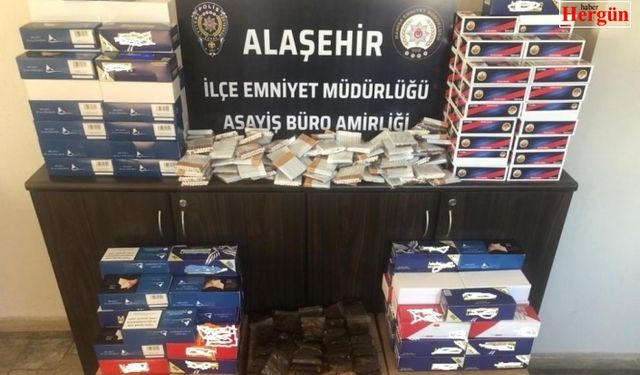 Alaşehir’de kaçak tütün operasyonu