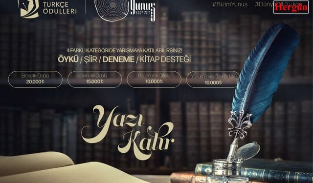 “Türkçe Ödülleri Yunus Emre Özel” yarışması düzenleniyor