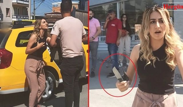 Bıçak zoruyla kaçırılan kadının imdadına muhabirler yetişti!