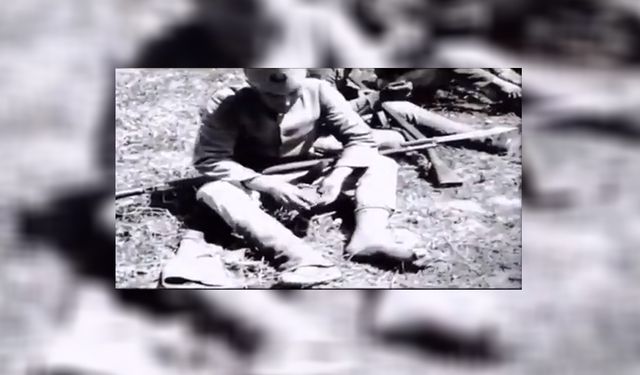 Kurtuluş Savaşı döneminde Türk askerinin 23 saniyelik duygulandıran videosu