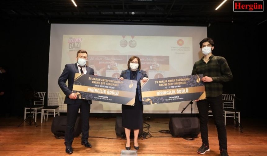 Antep Savunması konulu online yarışmada ödüller sahiplerini buldu