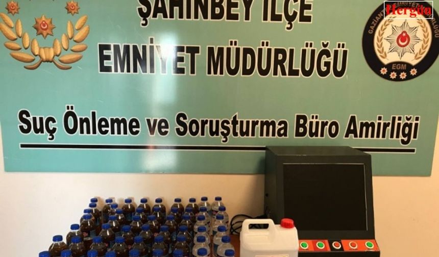 Gaziantep’te 31 litre kaçak alkol ele geçirildi
