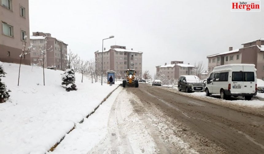 Van’da kar yağışı sonrası çalışmalar devam ediyor