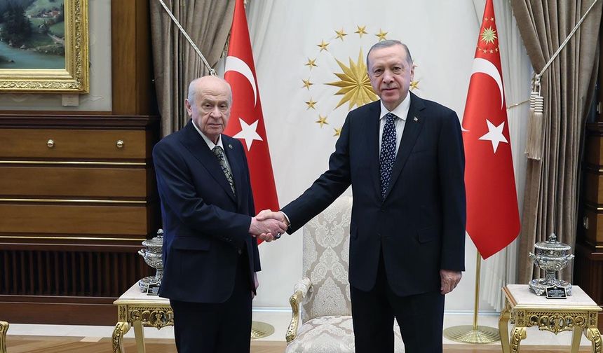Cumhurbaşkanı Erdoğan ve MHP lideri Bahçeli bir araya geldi