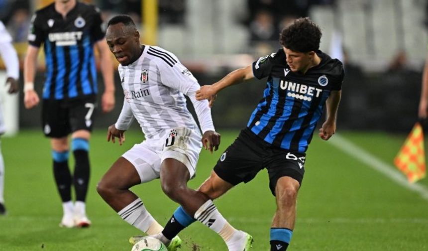 Beşiktaş, Club Brugge’a farklı yenildi