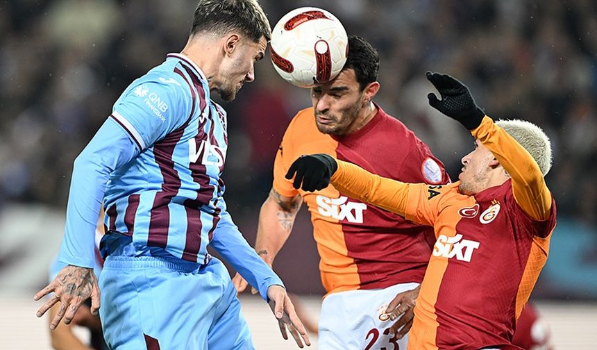 Galatasaray, Trabzonspor'u deplasmanda mağlup etti!