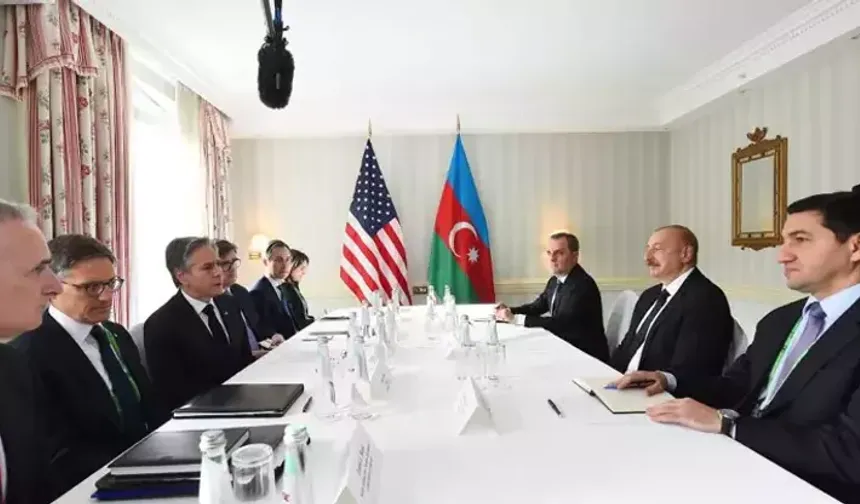Azerbaycan Cumhurbaşkanı İlham Aliyev, ABD Dışişleri Bakanı Antony Blinken ile görüştü