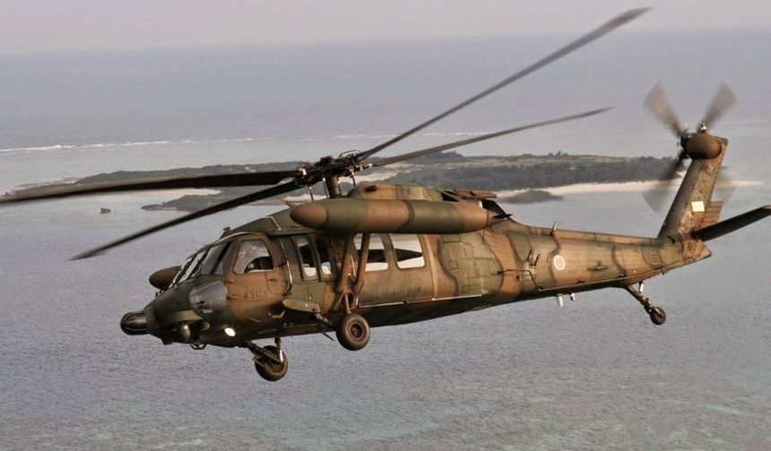 Japonya'da savaş helikopterlerinin kazası