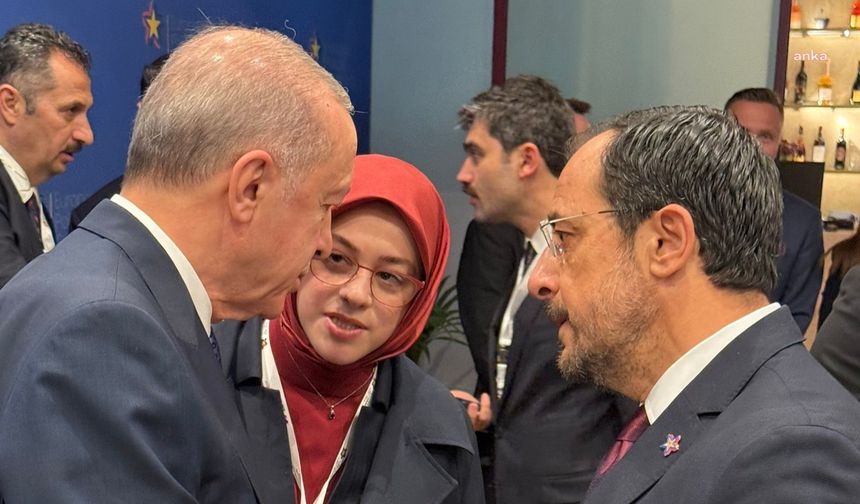 Cumhurbaşkanı Erdoğan, Tiran'da Güney Kıbrıs Rum Yönetimi Cumhurbaşkanı  ile görüştü