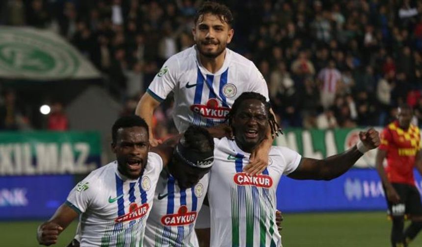 Rize'de 9 gollü maç!