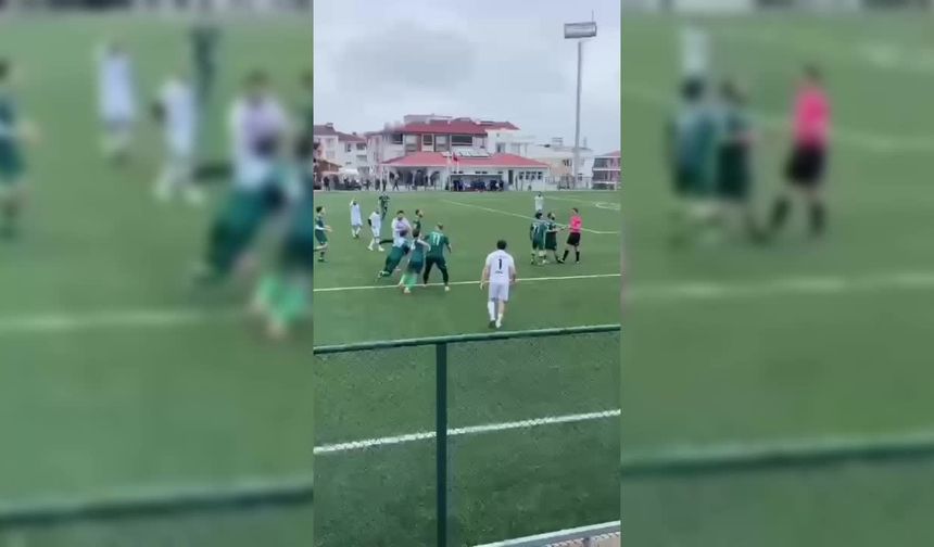 Sinop'ta amatör lig maçında kavga