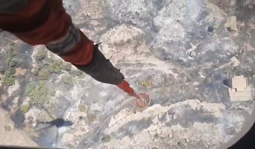 Bodrum'da yangın çıktı