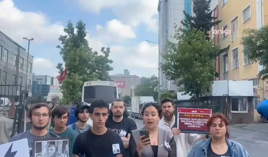 Akit Gazetesi önünde Ferdi Zeyrek protestosu