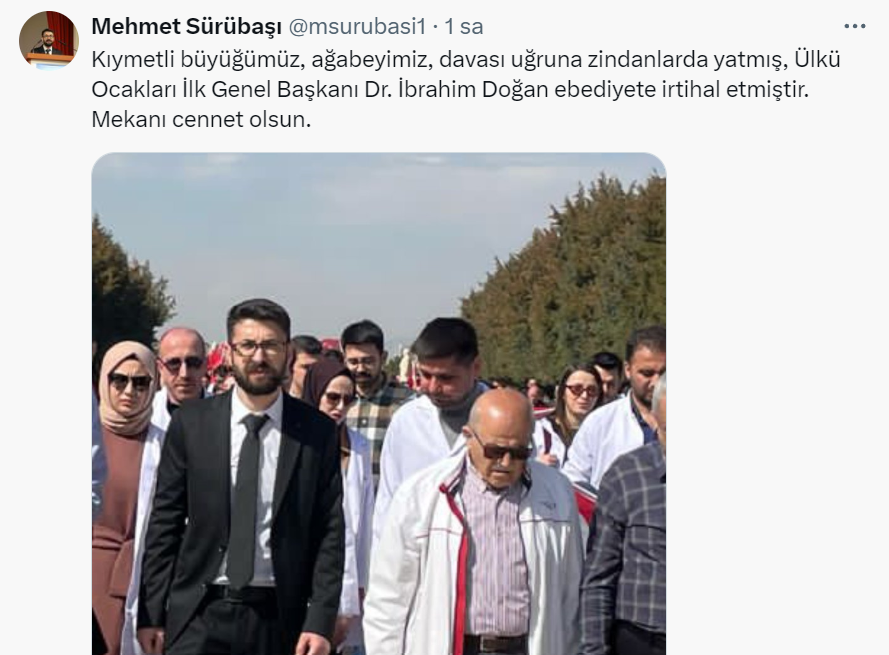 Mehmet Sürübaşı Tweet